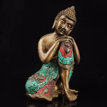 Tibet Sleeping Buddha Shakyamuni Copper Handmade Buddha Statue Home Decoration Sculpture Modern Art For Collection&Gift 
Tibet Sleeping Buddha Shakyamuni Copper Handmade Buddha Statue Home Decoration Sculpture Modern Art For Collection&Gift