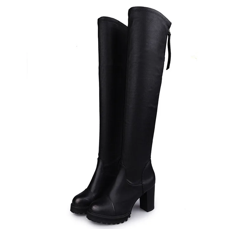 2019 autumn and winter over the knee boots women's zipper slip elastic boots high heel knight women's boots
2019 autumn and winter over the knee boots women's zipper slip elastic boots high heel knight women's boots