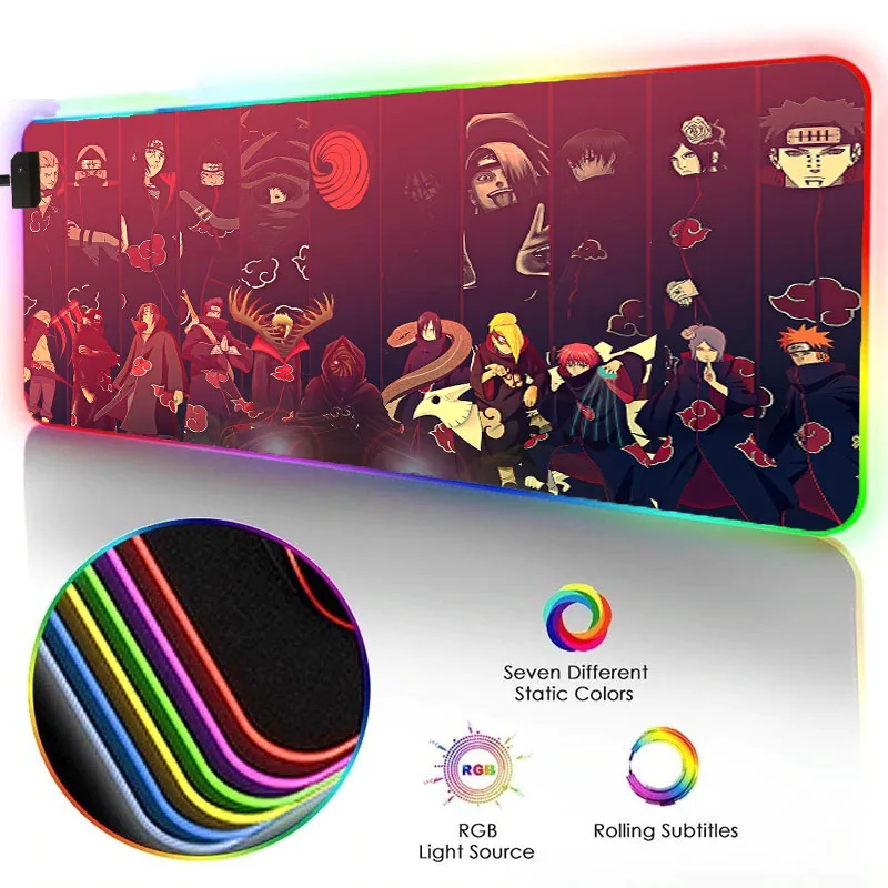 Mairuige Gaming Mouse Pad RGB Naruto Mouse Pad LED Color Luminous Lighting Computer Notebook Keyboard Wireless Charging Mousepad
Mairuige Gaming Mouse Pad RGB Naruto Mouse Pad LED Color Luminous Lighting Computer Notebook Keyboard Wireless Charging Mousepad