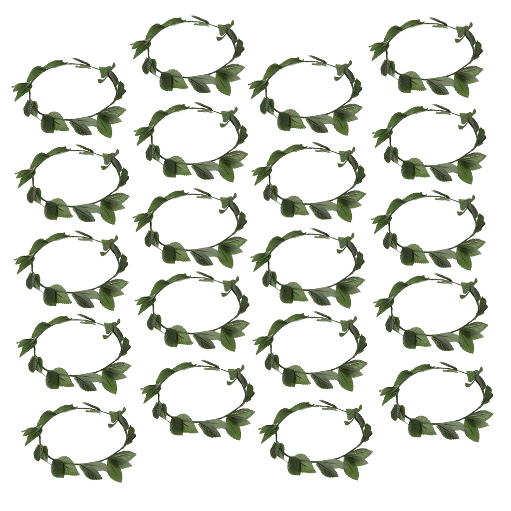 Set of 20 Pieces Novelty Greek Roman Goddess Toga Leaves Laurel Wreath Headband Beach Party Costume Photo Prop Set of 20 Pieces Novelty Greek Roman Goddess Toga Leaves Laurel Wreath Headband Beach Party Costume Photo Prop