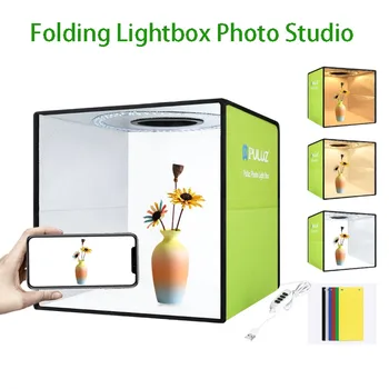 Folding Lightbox Photo Studio Photography Accessories Ring LED Panel 30cm Lightbox Studio Tent kit 6 Backdrop 3 Light Adjustable
Folding Lightbox Photo Studio Photography Accessories Ring LED Panel 30cm Lightbox Studio Tent kit 6 Backdrop 3 Light Adjustable