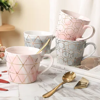 Nordic Marble Water Mug Creative Breakfast Milk Cup with Lid Spoon Household Juice Tea Cups Travel Coffee Mugs Gift for WomenMan
Nordic Marble Water Mug Creative Breakfast Milk Cup with Lid Spoon Household Juice Tea Cups Travel Coffee Mugs Gift for WomenMan