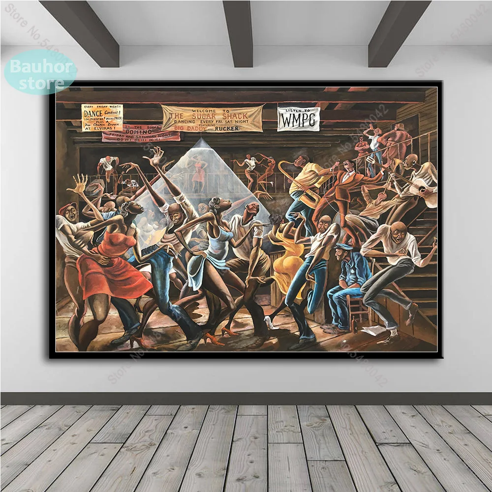 Ernie Barnes художественный плакат сахарная шатка Картина на холсте ретро настенные