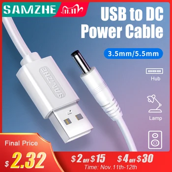 SAMZHE USB to DC Cable 5V 3A Charging Data Cable 5.5mm for Music Player Old Version Phones Lights Computer Accessories
SAMZHE USB to DC Cable 5V 3A Charging Data Cable 5.5mm for Music Player Old Version Phones Lights Computer Accessories