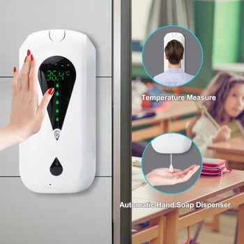 Automatic Hand Dispenser with Temperature Thermometer Touchless Large Capacity Spray Hands Free Wall Mount for Office Hotel
Automatic Hand Dispenser with Temperature Thermometer Touchless Large Capacity Spray Hands Free Wall Mount for Office Hotel