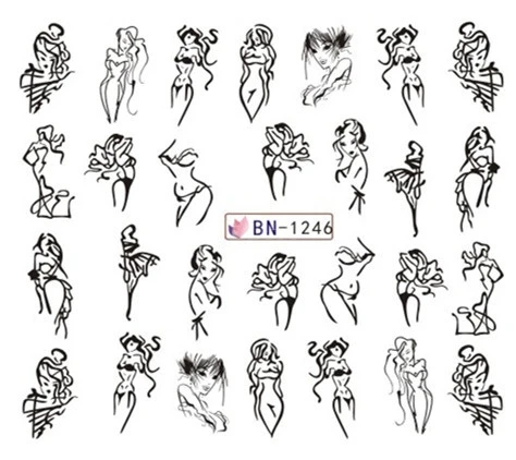 Nail Sticker Water Decals Nails Art Tattoo Slider Geometric Sexy Beautiful Girl Design Decoration Manicure Pegatina Foil Wraps
Nail Sticker Water Decals Nails Art Tattoo Slider Geometric Sexy Beautiful Girl Design Decoration Manicure Pegatina Foil Wraps