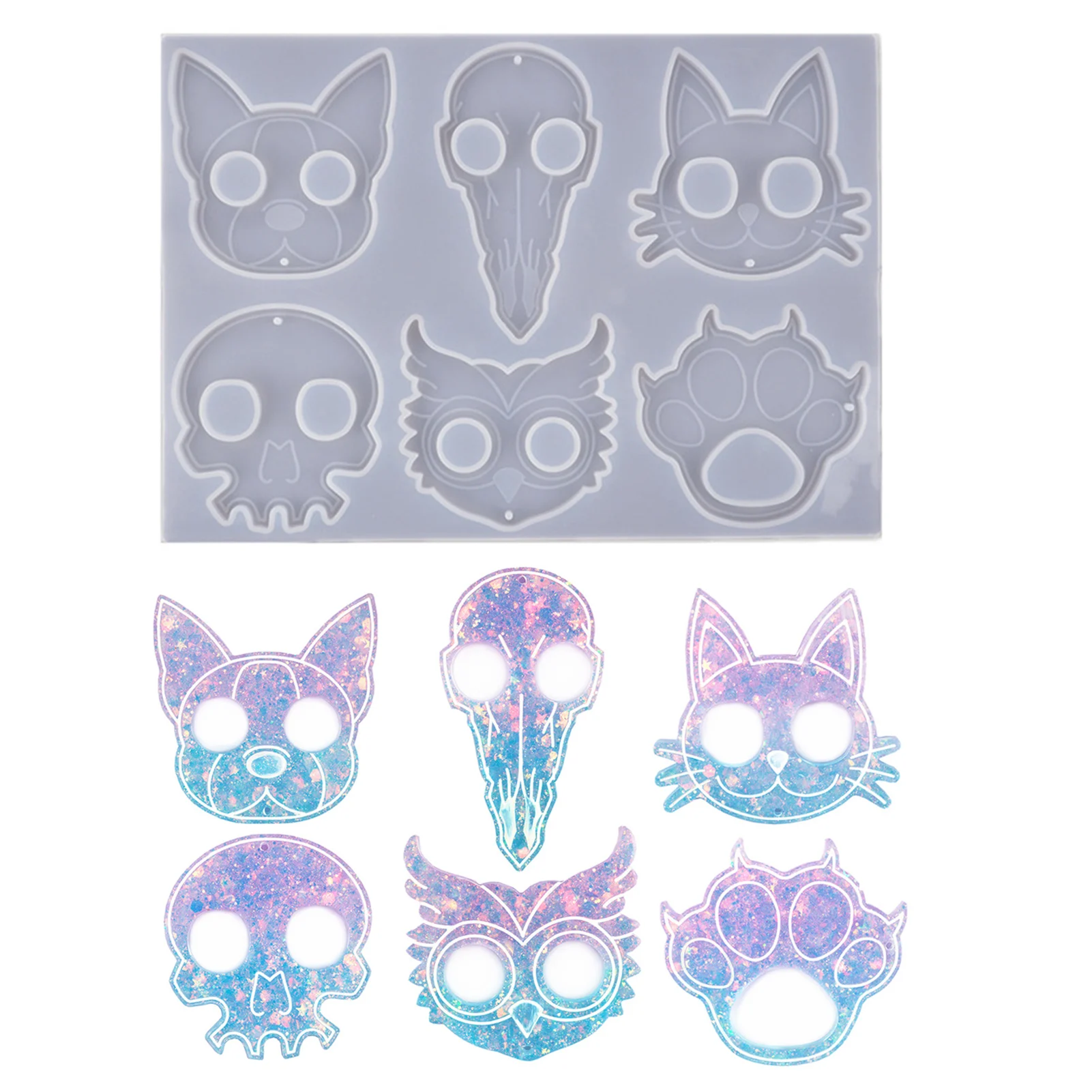 DIY Keychain Pendant Silicone Mold Resin Mold Assorted Silicone Mold For Epoxy Resin Jewelry Making Crafts Tool Earrings Keychai 
DIY Keychain Pendant Silicone Mold Resin Mold Assorted Silicone Mold For Epoxy Resin Jewelry Making Crafts Tool Earrings Keychai