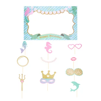 11 Pcs Photo Booth Props and Photo Frame Mermaid Themed Party Picture Frame Handheld Photo Props Wedding Birthday Party Favors
11 Pcs Photo Booth Props and Photo Frame Mermaid Themed Party Picture Frame Handheld Photo Props Wedding Birthday Party Favors