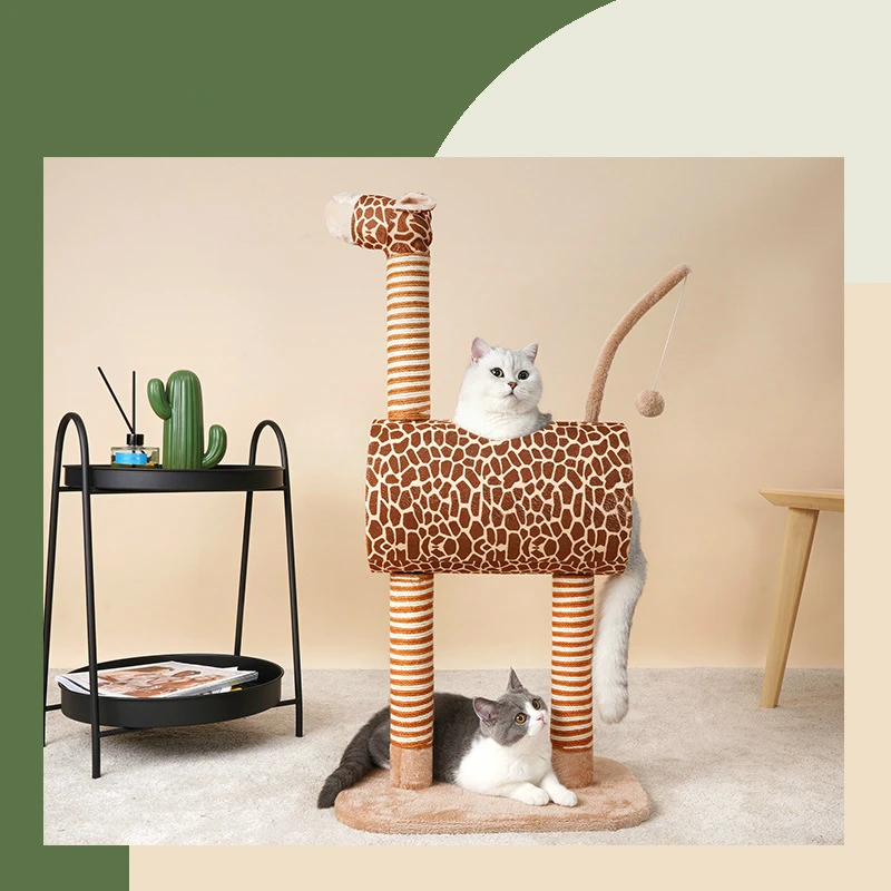 Giraffe Cat Tree House Climbing Rack Cat Nest Universal Four Seasons Cat Grasping Board Cat Scratcher Toy For Cat Scratch Post
Giraffe Cat Tree House Climbing Rack Cat Nest Universal Four Seasons Cat Grasping Board Cat Scratcher Toy For Cat Scratch Post