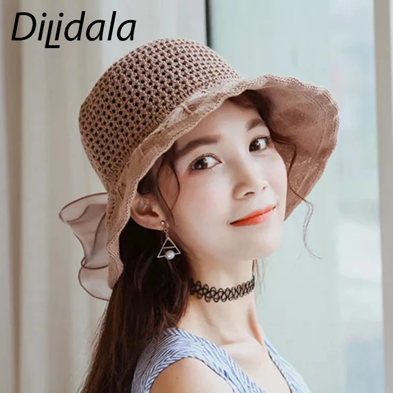 Dilidala Lovely Ladies Summer Sun Protection Straw Hat For Women Foldable Sunscreen Sun Hat Beach Bow Fisherman Hat Big Hat
Dilidala Lovely Ladies Summer Sun Protection Straw Hat For Women Foldable Sunscreen Sun Hat Beach Bow Fisherman Hat Big Hat