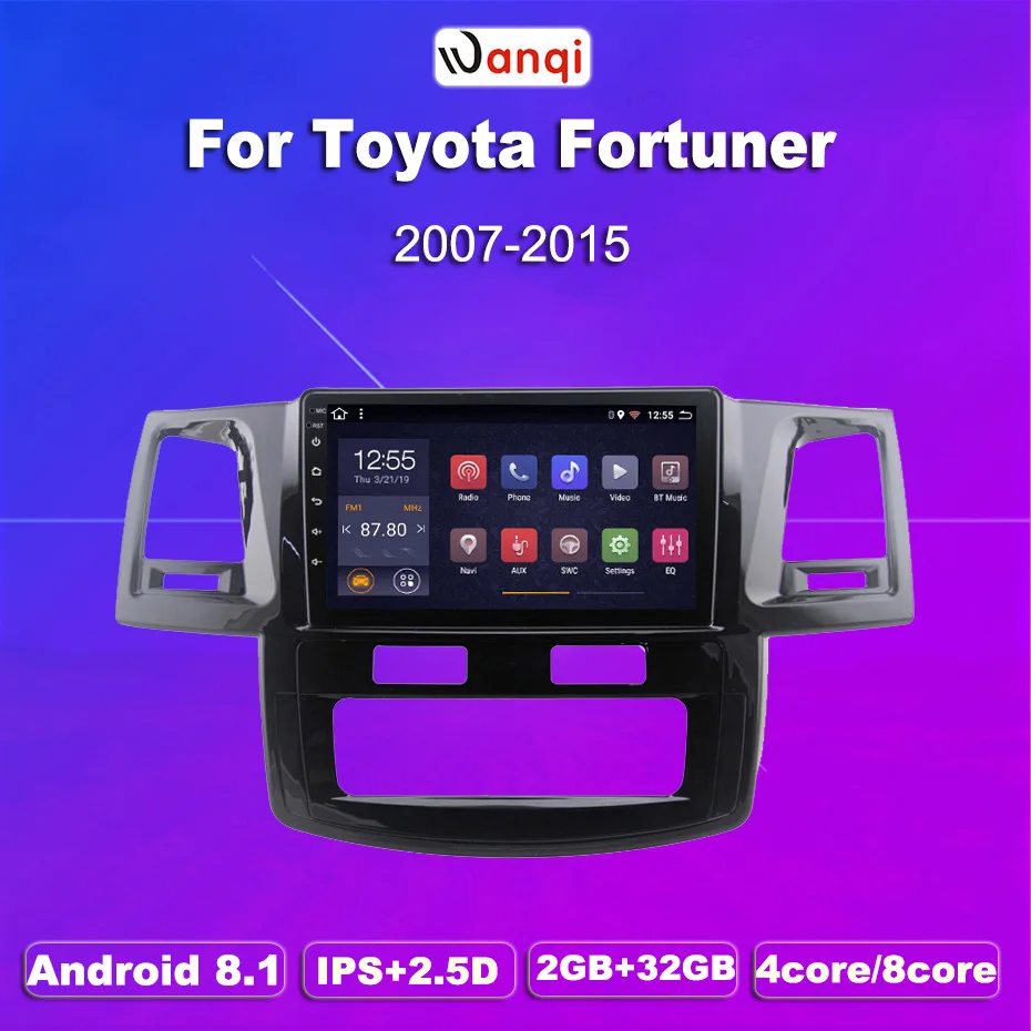 2G ram 32G rom 9 дюймов Android 8 1 gps навигация для toyota Fortuner 2007-2015 Hulix автомобильный