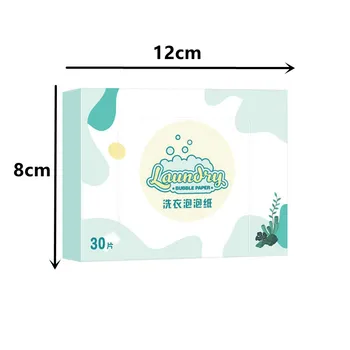60 Sheets Eco-Friendly Fragrance Cleaning Laundry Tablets Wash Discs Washing Powder Soap Softener Detergent Clothes Bra Washer