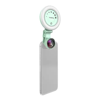 Portable Phone Camera Lens Rechargeable Selfie Ring Light with Undistorted Wide Angle Macro Lens LED Adjustable Brightness Light
Portable Phone Camera Lens Rechargeable Selfie Ring Light with Undistorted Wide Angle Macro Lens LED Adjustable Brightness Light