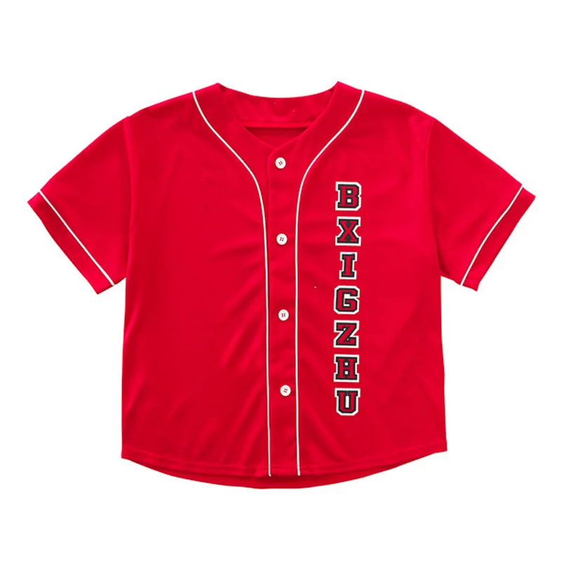 Детская одежда в стиле хип-хоп, красный кардиган, бейсбольная рубашка, джерси, топ с коротким рукавом для девочек и мальчиков, костюм для джазовых танцев, одежда
Детская одежда в стиле хип-хоп, красный кардиган, бейсбольная рубашка, джерси, топ с коротким рукавом для девочек и мальчиков, костюм для джазовых танцев, одежда