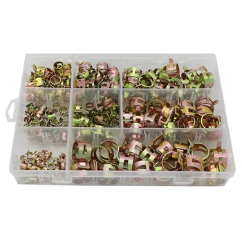 160PCS Spring Band Type Action Fuel Line Silicone Vacuum Hose Pipe Clamp Low Pressure Air Clip Clamps Fasteners Kit
160PCS Spring Band Type Action Fuel Line Silicone Vacuum Hose Pipe Clamp Low Pressure Air Clip Clamps Fasteners Kit