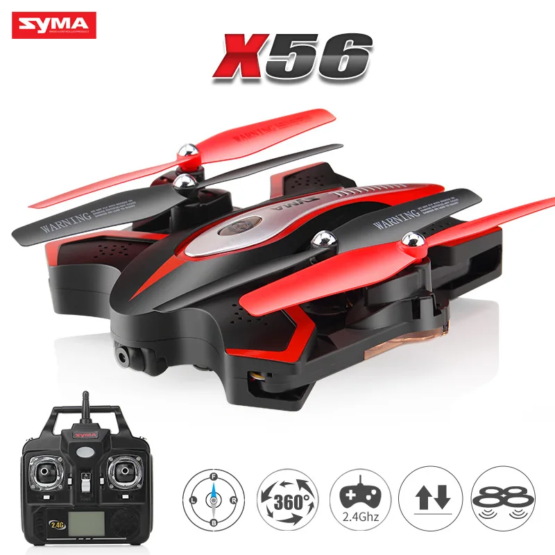 SYMA Sima X56 Foldable Unmanned Aerial Vehicle Aircraft for Areal Photography Children Toy Remote Control Airplane Cross Border
SYMA Sima X56 Foldable Unmanned Aerial Vehicle Aircraft for Areal Photography Children Toy Remote Control Airplane Cross Border