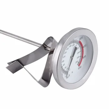 12" Long Stainless Steel Cooking Probe Thermometer with Clip for Food Meat Homebrew Wine Kettle Kitchen Household Thermometers
12" Long Stainless Steel Cooking Probe Thermometer with Clip for Food Meat Homebrew Wine Kettle Kitchen Household Thermometers