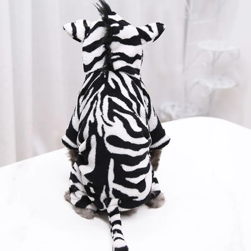 Pet Dog Halloween Cosplay Costumes Funny Winter Zebra Image Design Four Leg Flannel Clothes
Pet Dog Halloween Cosplay Costumes Funny Winter Zebra Image Design Four Leg Flannel Clothes