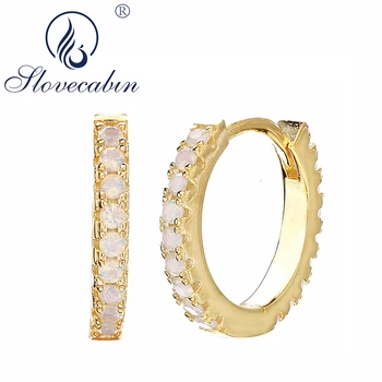 Slovecabin 925 Sterling Silver Opal Eternity Hoop Earring Gold Big Hoop Earrings Mini Loop Circle Crystal Women Luxury Jewelry
Slovecabin 925 Sterling Silver Opal Eternity Hoop Earring Gold Big Hoop Earrings Mini Loop Circle Crystal Women Luxury Jewelry
