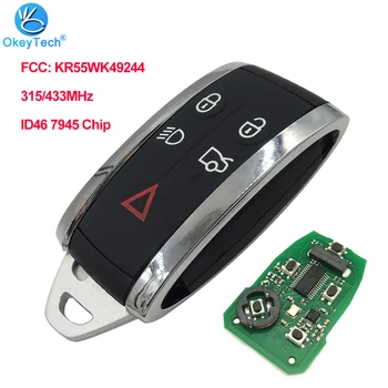 OkeyTech Remote Car Key 5 Buttons For Jaguar XF XF XFR XK XKR 2009-2013 315/433MHZ ID46 7945 Chip FCC: KR55WK49244 Keyless Entry
OkeyTech Remote Car Key 5 Buttons For Jaguar XF XF XFR XK XKR 2009-2013 315/433MHZ ID46 7945 Chip FCC: KR55WK49244 Keyless Entry