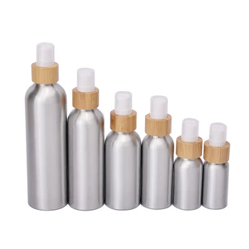 Cosmetic package 24/410 30ml 50ml 100ml 120ml 150ml 250ml Luxury perfume aluminum bottle with bamboo spray/pump lotion cap
Cosmetic package 24/410 30ml 50ml 100ml 120ml 150ml 250ml Luxury perfume aluminum bottle with bamboo spray/pump lotion cap