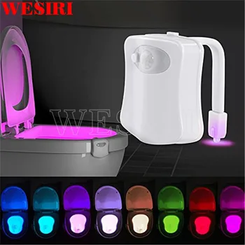 Motion Sensor Toilet Light LED Lamp Human Motion Activated Lamp PIR 8 Colors Automatic RGB Night Lighting
Motion Sensor Toilet Light LED Lamp Human Motion Activated Lamp PIR 8 Colors Automatic RGB Night Lighting