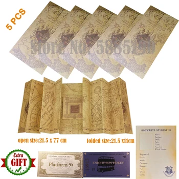 Hogwart Harry Map The Marauder's Map And Dumbledore Platform 9 3/4 Ticket Deathly Hallows Necklace Wizard Movie Magic Tricks
Hogwart Harry Map The Marauder's Map And Dumbledore Platform 9 3/4 Ticket Deathly Hallows Necklace Wizard Movie Magic Tricks