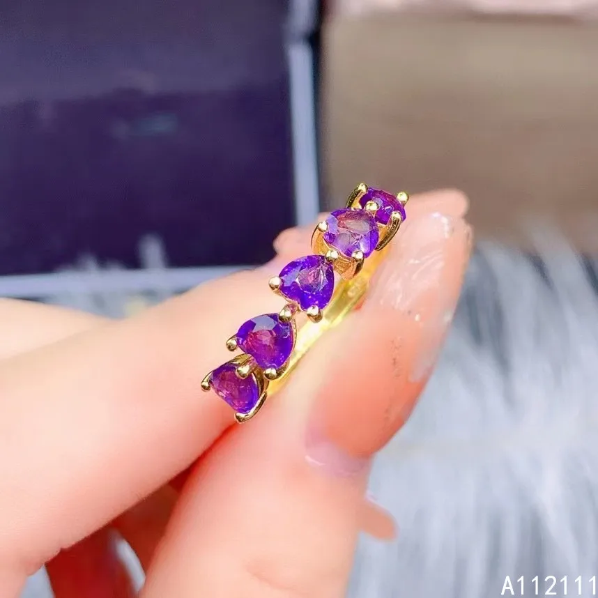 Exquisite Jewelry 925 Sterling Silver Inset With Gemstone Women's Popular Elegant Heart Amethyst Adjustable Row Ring Support Det
Exquisite Jewelry 925 Sterling Silver Inset With Gemstone Women's Popular Elegant Heart Amethyst Adjustable Row Ring Support Det