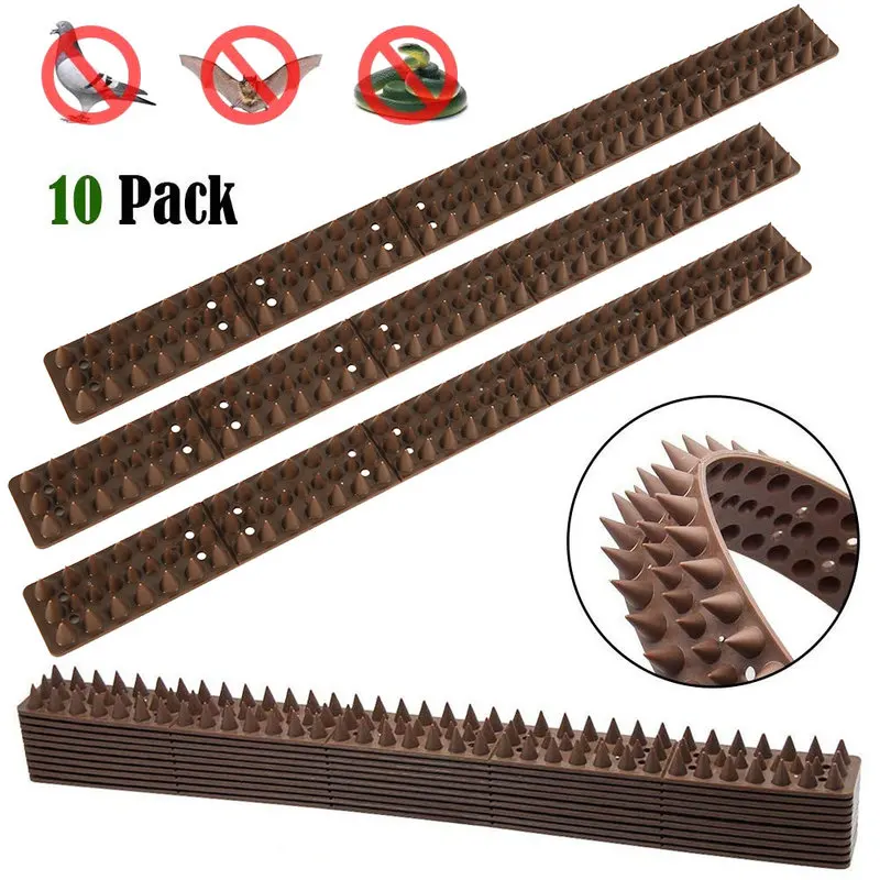 10pcs Plastic Spikes Practical Squirre Birds Pigeons Cat Deterrent Tool for Outdoor Garden Fence Wall Off Harmless To Animal
10pcs Plastic Spikes Practical Squirre Birds Pigeons Cat Deterrent Tool for Outdoor Garden Fence Wall Off Harmless To Animal