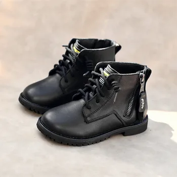 Genuine Leather Girls Martin boots winter kids snow boots With Plush Non-slip waterproof Children's Shoes Size 26-36
Genuine Leather Girls Martin boots winter kids snow boots With Plush Non-slip waterproof Children's Shoes Size 26-36