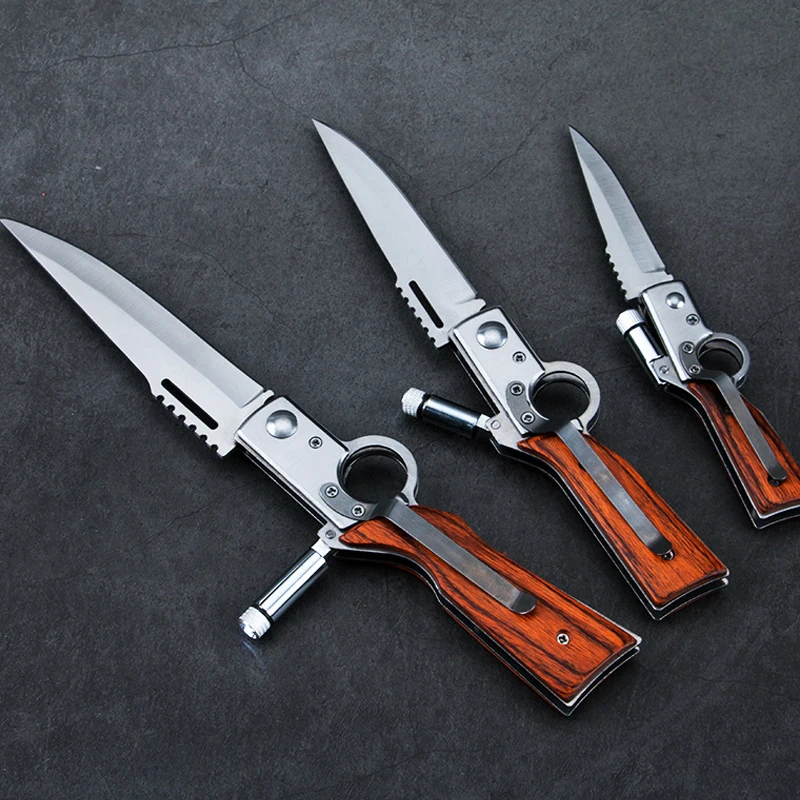 folding pocket hunting knife survival tactical knife combat outdoor camping utility multitool knives EDC cutter tools LED Light
folding pocket hunting knife survival tactical knife combat outdoor camping utility multitool knives EDC cutter tools LED Light