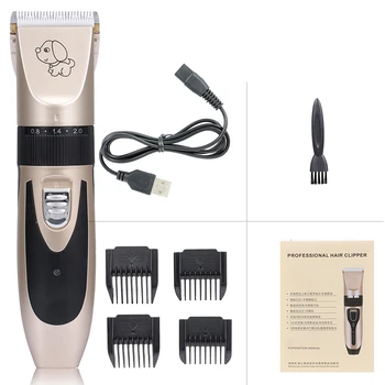 Rechargeable Pet Dog Hair Trimmer Animal Grooming Clippers Cat Cutter Machine Shaver Electric Scissor Remover Haircut Machine
Rechargeable Pet Dog Hair Trimmer Animal Grooming Clippers Cat Cutter Machine Shaver Electric Scissor Remover Haircut Machine