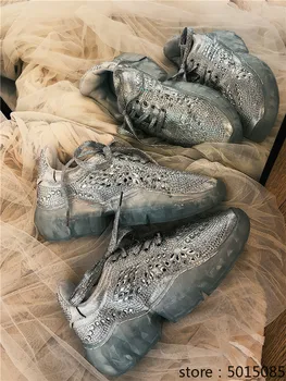 Casual Bling Shoe Women zapato de mujer Crystals White Sneaker Platform chaussures femme Rhinestone Real Leather Fashion Shoes
Casual Bling Shoe Women zapato de mujer Crystals White Sneaker Platform chaussures femme Rhinestone Real Leather Fashion Shoes