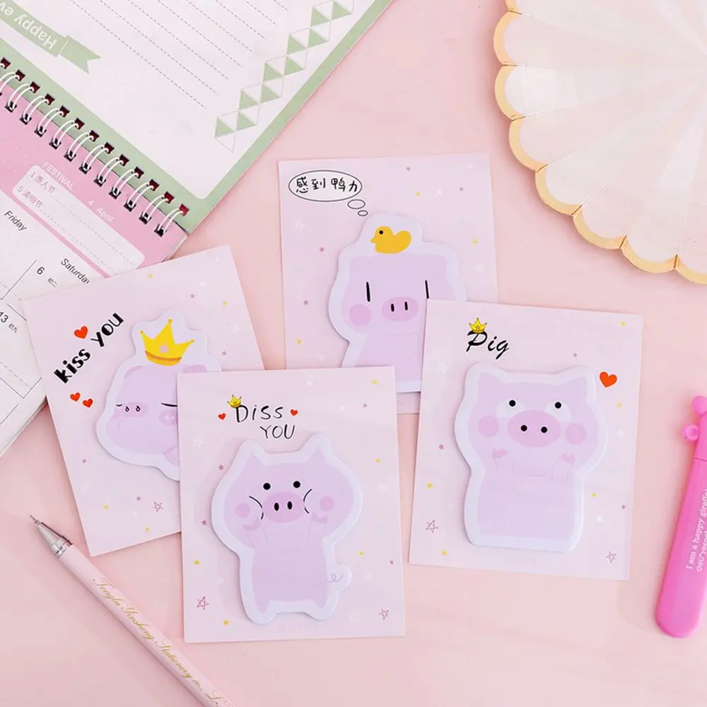 Cute Pink Pig Cartoon Animal Memo Pad Kawaii Sticky Notes for Kids Planner Message Sticker School Office Supplies
Cute Pink Pig Cartoon Animal Memo Pad Kawaii Sticky Notes for Kids Planner Message Sticker School Office Supplies