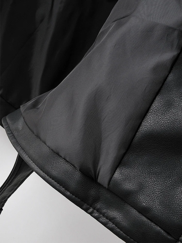 Women's Eco-Leather Oversized Biker Jacket Women's Eco-Leather Oversized Biker Jacket