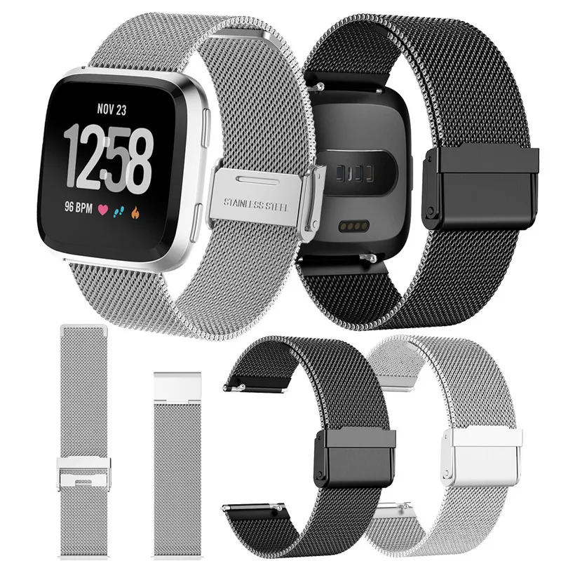 Smart Ring Suitable Straps for Fitbit Versa Band Lite Milanese Stainless Steel Strap Mesh Woven Steel Strip
Smart Ring Suitable Straps for Fitbit Versa Band Lite Milanese Stainless Steel Strap Mesh Woven Steel Strip