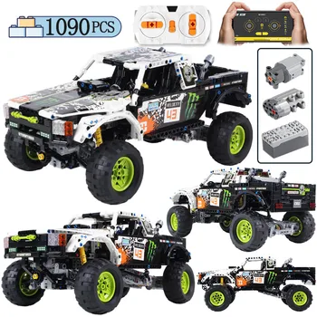 1090Pcs SUV Off Road Vehicle Building Block For City Technic APP Control RC/non-RC Racing Car Bricks Toys for Children Gift
1090Pcs SUV Off Road Vehicle Building Block For City Technic APP Control RC/non-RC Racing Car Bricks Toys for Children Gift