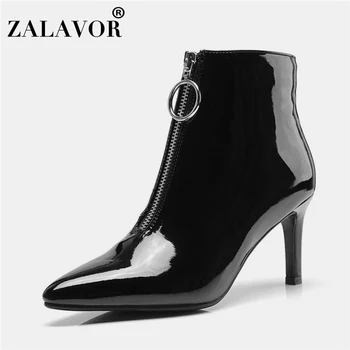 ZALAVOR Woman Spring Winter Office Lady Ankle Boots Thin Heels Zipper Pointed Toe Short Boots Daily Work Shoes Woman Size 32-43 
ZALAVOR Woman Spring Winter Office Lady Ankle Boots Thin Heels Zipper Pointed Toe Short Boots Daily Work Shoes Woman Size 32-43