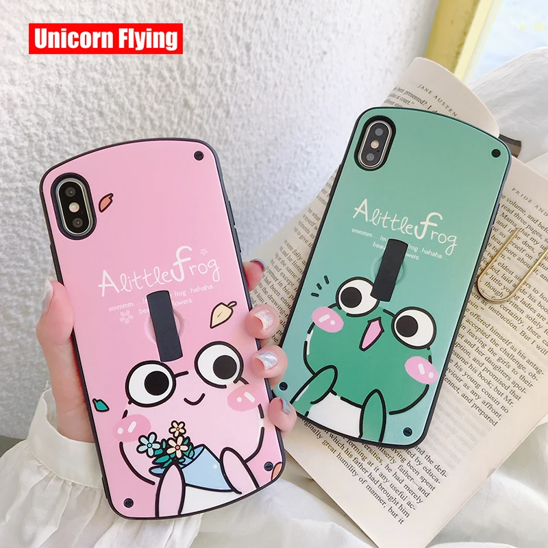 LinXiang Cartoon Cute Couples Frog Prince Invisible Ring Kickstand Phone Case Back Cover For iphone 6 6s 7 8 Plus X XS Max XR
LinXiang Cartoon Cute Couples Frog Prince Invisible Ring Kickstand Phone Case Back Cover For iphone 6 6s 7 8 Plus X XS Max XR