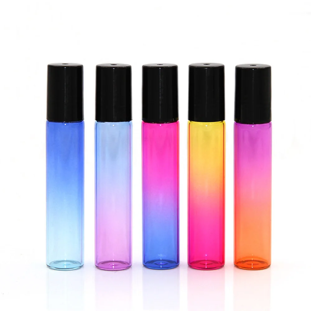 5ml 10ml Gradient Color Essential Oil Perfume Bottle Roller Ball Thick Glass Roll On Durable For Travel Cosmetic Container Whole
5ml 10ml Gradient Color Essential Oil Perfume Bottle Roller Ball Thick Glass Roll On Durable For Travel Cosmetic Container Whole