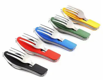 100pcs/set Multi-function Outdoor Camping Picnic Tableware Stainless Steel Cutlery 4 In 1 Folding Spoon Fork Knife&Bottle Opener
100pcs/set Multi-function Outdoor Camping Picnic Tableware Stainless Steel Cutlery 4 In 1 Folding Spoon Fork Knife&Bottle Opener