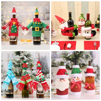 Luanqi Wine Bottle Sweater Cover Bag Wine Bottle Dust Cover Santa Claus Knitted Hat Xmas Dinner Party Natale 2020 Cristmas Decor 
Luanqi Wine Bottle Sweater Cover Bag Wine Bottle Dust Cover Santa Claus Knitted Hat Xmas Dinner Party Natale 2020 Cristmas Decor