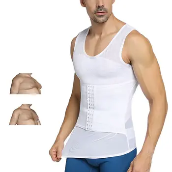 Men Shapewear Hook Eye Closure Adjustable Tummy Control Vest Waist Trainer Slimming Abdomen Tank Top Breathable Mesh Body Shaper
Men Shapewear Hook Eye Closure Adjustable Tummy Control Vest Waist Trainer Slimming Abdomen Tank Top Breathable Mesh Body Shaper