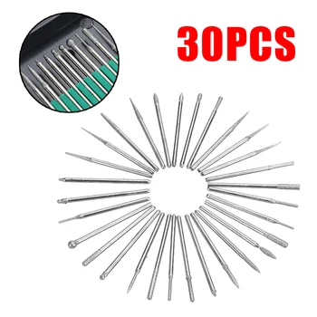 30Pcs/set Diamond Point Burr Bits 2.35mm Shanks Drill Head Accessories Needle Tip Grinding Carbide Cylindrical Drill
30Pcs/set Diamond Point Burr Bits 2.35mm Shanks Drill Head Accessories Needle Tip Grinding Carbide Cylindrical Drill