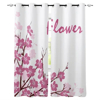 Flower Peach Petals Branch Spring Pink Window Curtains Living Room Kitchen Curtains for Bedroom Left and Right Biparting Open
Flower Peach Petals Branch Spring Pink Window Curtains Living Room Kitchen Curtains for Bedroom Left and Right Biparting Open