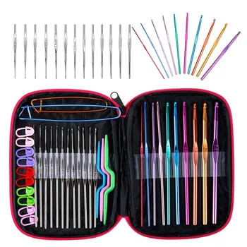 100Pcs Ergonomic Crochet Hooks Set Knitting Needle Kit with Zipper Organizer Case JA55
100Pcs Ergonomic Crochet Hooks Set Knitting Needle Kit with Zipper Organizer Case JA55