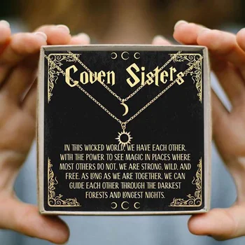 Sun Moon Double Layers Choker Necklaces Pendant for Women Golden Color Jewelry Making Multi-layer Collar Necklace
Sun Moon Double Layers Choker Necklaces Pendant for Women Golden Color Jewelry Making Multi-layer Collar Necklace