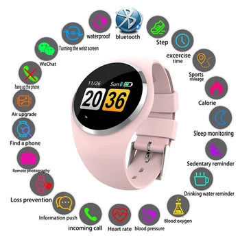 Fashion Q1 Smart Watch Women Color LCD Screen Blood Pressure Heart Rate Monitor Smartwatch Heart Rate Tracker For Android IOS
Fashion Q1 Smart Watch Women Color LCD Screen Blood Pressure Heart Rate Monitor Smartwatch Heart Rate Tracker For Android IOS