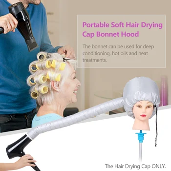 Sliver Portable Soft Hair Drying Cap Adjustable Womens Hair Blow Quick Dryer Cap Home Hairdressing Salon Supply Accessories
Sliver Portable Soft Hair Drying Cap Adjustable Womens Hair Blow Quick Dryer Cap Home Hairdressing Salon Supply Accessories