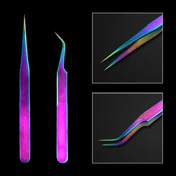 ZINXIN Tweezers Stainless Steel Curved Straight Eyebrow Eyelash Curler Clip Plucking Rainbow Nail Art Colorful Tools Never Fade
ZINXIN Tweezers Stainless Steel Curved Straight Eyebrow Eyelash Curler Clip Plucking Rainbow Nail Art Colorful Tools Never Fade